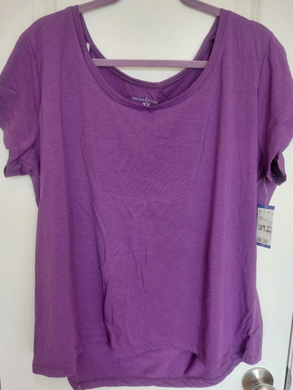 Purple V-Neck Tee